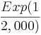 Exp(1\over{2,000})