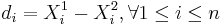 d_i=X_i^1-X_i^2, \forall 1\leq i\leq n