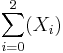 \sum_{i=0}^{2}(X_i)